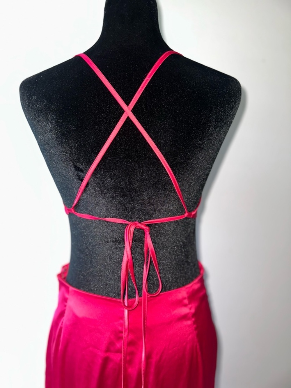 Fuchsia Pink Cutout Slip Maxi Dress 💗 - Picture 3 of 13